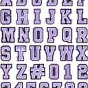 37 Pack Letter Charms for Clog Sandals Shoe Decoration 0-9# Number, Alphabet ABC-Z Letter, DIY Shoes Pins for Boy Girl Teens Men Women and Adults (Lavender)