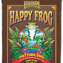 FoxFarm Happy Frog Potting Soil, 12qt – for Indoor/ Outdoor Container Plants, Improves Root Efficiency, pH Adjusted for Optimal Nutrient Uptake – Contains Microbes and Humic Acids