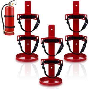 Suzile Pack of 1 Fire Extinguisher Metal Bracket Fire Extinguisher Holder Wall Mount Compatible with 5 Pound Fire Extinguishers