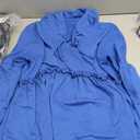 Limerose Womens Tunic Top Casual Long Sleeves Peplum Babydoll Ruffle Knit Hoodies Pullover  Large