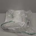 CHANCETSUI Pantry Storage Containers for Snacks: 2 Pack Coffee White Plastic Organizer Bins, 7x10 Inch Stackable Kitchen Cabinet Organizers