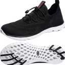 DLGJPA Women's Lightweight Quick Drying Aqua Water Shoes Athletic Sport Walking Shoes, Size 44