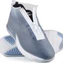 Waterproof Shoe Covers Slip-Resistant Overshoes Newly Upgraded and Latest Model for Men Women, Reusable Rain Boots for Outdoor, Cycling, Hiking, Work (Transparent, L (Women 8-10.5, Men 7-10))