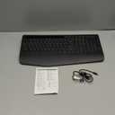 Trueque Wireless Keyboard with 7 Colored Backlits, Wrist Rest, Phone Holder, Rechargeable Ergonomic Keyboard with Silent Light Up Keys, Cordless Computer Keyboard for Windows, Mac, Laptop