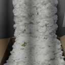 Flower Wall Backdrop 12-Pack 16.5"* 16.5"Artificial Rose Floral Panels Silk Spring Wedding Home Valentine's Day Photography Event Party Decoration -White