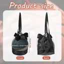 Single Mesh Ball Bag, Mesh Ball Bags with Drawstring for Basketball Balls Storage Pouchsoccer Balls Bag Drawstring Sling Back Bags for Carrying Basketball Volleyball Soccer FootballBlack