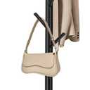 Coat Rack, Freestanding Coat Rack with 8 Hooks and 3 Adjustable Size Tree Coat Racks for Bedroom, Hallway, Entrance, Office, for Hats, Coats, Scarves, Handbags (Black)