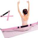 Modular 3-in-1 Yoga Straps System: Detachable Ends with Quick-Lock Buckles & Lumbar Pad - 150cm Adjustable Stretching Band for Splits, Pilates, Gym, Dance, Physical Therapy & Flexibility Training