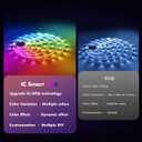 LED Strip Lights 65.6FT, Smart IC RGB Segmented DIY Color Changing, Rainbow Chasing Effects, WiFi App/Voice Control, Music Sync, Works with Alexa & Google Assistant, LED Lights for Bedroom Decor