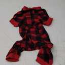 SCENEREAL Dog Pajamas for Large Sized Dogs - Soft Pet Sweater Clothes Pjs, Warm Comfy Puppy Coat Onesie Outfits for Small Medium Doggie Winter, Holiday Christmas Dog Costume Jammies (Red)