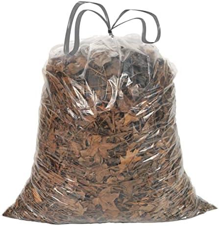 Ultrasac 39 Gallon 1.0 MIL Clear Drawstring Trash Bags - 33" x 40" - Pack of 70 - For Lawn & Leaf Ultrasac 39 Gallon 1.0 MIL Clear Drawstring Trash Bags - 33" x 40" - Pack of 70 - For Lawn & Leaf