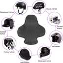 Shkalacar Motorcycle Universal Helmet Padding Set, Helmet Liner Pad with Hook and Loop Reusable & Washable Lining Pad for Hard Hat, Bicycle Helmet Sweat Absorbent Cooling Helmet Pad Riding Accessory