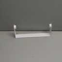 Paper Towel Holder Under Cabinet Black, Acrylic Paper Towel Rack Kitchen Roll Dispenser, Self Adhesive, 11.5 x 4.5 x 1.77 inches, Wall Mount Paper Towel Holders for Bathroom (White)