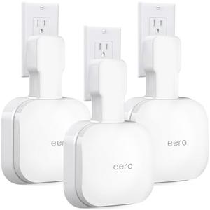 Wall Mount Holder for eero Pro 6e/Pro 6, No Messy Wires, Space Saving, Outlet Wall Bracket Only Compatible with eero Pro 6e/Pro 6 Mesh Wi-Fi System Router (3 Pack)