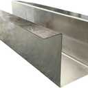 F&L Heavy-Duty Raw Galvanized Metal Line Cover Set with Angled Tips for AC & Heat Pump – Unpainted Galvanized Steel, (6"x6"x48" to 96"), Weather-Resistant and Shipped in Two Pieces.