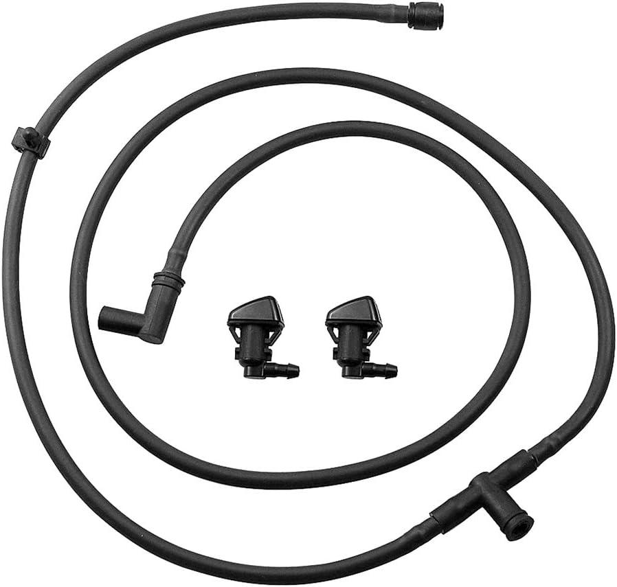 for Ford Super Duty Windshield Washer Nozzle Hose Kit, Compatible with Ford Super Duty F250 F350 F450 2011 2012 2013 2014 2015 2016, BC3Z-17K605-B Washer Hose + BC3Z-17603-A Washer Nozzle Jets