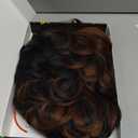 Short Pixie Wigs for Black Women Auburn Pixie Cut Wigs with Bangs Short Curly Wig for Black Women Natural Bowl Cut Wig Synthetic Black and Brown Wigs for Women 1B/30 Color Pixie Wigs(Ombre Auburn)