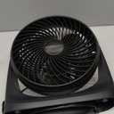 Amazon Basics Air Circulator Desk Fan for Bedroom, Home and Office, 90-Degree Tilt Head, 3 Speed Settings, Cooling, 35 Watts, Black, 11.1"W x 6.3"D x 10.9"H