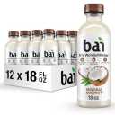 Bai Antioxidant Infused Water Beverage, Molokai Coconut, with Vitamin C and No Artificial Sweeteners, 18 Fluid Ounce Bottle, 12 Pack EXP: 03/18/2026