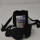 Travel Pillows for Airplanes, Airplane Pillow for Long Flight, Airplane Head Strap with Eye Mask for Sleep, Travel Neck Pillow for Car Road Trip, 360 Support Headrest, Stop Bobblehead, Black