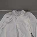 ONKEEP Mens Dress Shirts Stretch Slim Fit Long Sleeve Dress Shirts for Men Casual Business Formal Regualr Fit Button Down Shirt Wrinkle-Free Solid White Medium