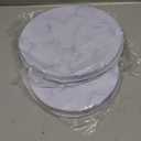 Electric Stove Burner Covers - Protect Stovetop - Set of 4, 10 and 8 inches - White Marble Electric Stove Covers