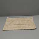 UGASA Velvet 12x20 Inch Lumbar Soft Throw Pillow Cover Boho Farmhouse Decorative Corduroy Striped Both Sides Solid Rectangular Cushion Case for Couch Bedroom Sofa Home, 1 Piece, Beige