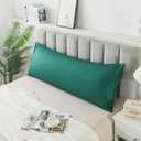 H HOUSEHOLD 100% Cotton Body Size Pillowcases, Super Soft and Cozy, Wrinkle, Fade, Stain Resistant with Envelope Closure Bed Pillow Cases (Body (20" x 54"), Dark Green)