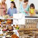 2 x Peanut Butter Stirrer Tool Set - Effortlessly Mixes Nut Butters, Perfect for Breads, Cakes & Cookies - Includes Scraper - Premium Kitchen Essential for Delicious Salads Tool