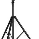 Pyle Universal Speaker Tripod Stand Mount - 6' Sound Equipment Holder Height Adjustable Up to 70 Inches For Speakers w/ 35mm Compatible Insert Perfect for Home, On Stage or In Studio Use