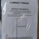 FLS-80-BLACK-D, Small Refrigerator with Freezer, Retro Fridge with Dual Door for Garage, Dorm,Bedroom, Office, Apartment, Black