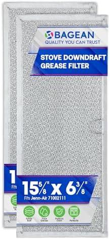 Downdraft Stovetop Filter Replacement for 71002111 Jenn Air Filter Downdraft 15.6” x 6.4” - Range Oven Filter Fits Into Jennair Downdraft Filter Vent and Protects the Stove Fan (2-Pack)