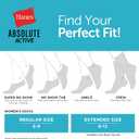 Hanes Women's Absolute Active No Show Socks (4-Pack) (5-9, Black)