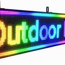 P10 Led Sign,Programmable Scrolling Digital Advertising 77"×14" | Full color display, IP65 outdoor waterproof,supports scrolling information and custom content,Ideal for business Advertising
