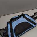 Cat Carrier,Soft-Sided Pet Travel Carrier for Cats,Dogs Puppy Comfort Portable Foldable Pet Bag Airline Approved (Small Blue)