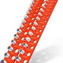 Manalete Thread Checker, 55 Nut and Bolt Thread Checker, Screw Size and Thread Identifier Gauge with 19 Standard & 17 Metric &19 Drill Bit Gauges, Bolt Size Finder for Quickly Identify Thread Sizes (Red)