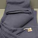 Superior 3 Piece Cotton Bedspread Set, Home Bed Decor, Decorative Bed Spread, 2 Pillow Shams, Medium Weight Blanket, Matelasse Coverlet, Bedding Essentials, Denim Blue