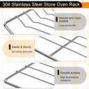 2Pcs WB48T10095 Oven Racks 23.75" x 17.4" Compatible with GE Stove Oven