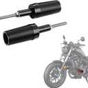 Frame Sliders for Honda Rebel 500 CMX500 (2017-2025) | Motorcycle Engine Guard & Crash Protectors | Black CNC Slider Bars | No-Drill Easy Installation
