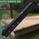 48 Inch Boat Dock Bumpers for Edge/Piling,Dock Bumpers for Post/Piling/Pylon/Straight Edge,Dock Fender Bumper Guards for Horizontal Deck,Vertical Poles,Marine-Grade Pads with Screws