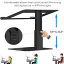Laptop Stand for Desk, Ergonomic Aluminum Laptop Stand Adjustable Height from 7-15", Sitting and Standing Laptop Riser for 10-17" Notebook