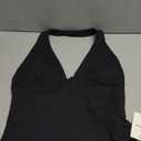 Matunana Womens Halter Tops Going Out Tank Summer Sexy V Neck Crop Top Y2K Sleeveless Tube Shirts Fashion Trendy 2025, Black, L