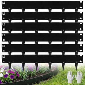 20FT Galvanized Steel Landscape Edging 6-Pack, 40"x8" Border