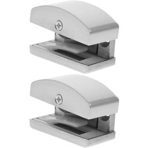 Uonlytech Adjustable Sliding Shower Door Bottom Guide 2-Pack Glass Door Stopper for Bathroom Track Hardware Anti-Swing Limiter Stopper