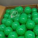2.75 Inch Big Ball Pit Balls - Crush Proof Plastic Balls for Ball Pit Pack of 50pcs Set for Toddlers Ball Pool Playtent Tunnels with Reusable Storage Bag (Green)