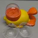 Small Dog Interactive Treat Dispenser Toy, Food Puzzle Slow Feeder (Yellow)