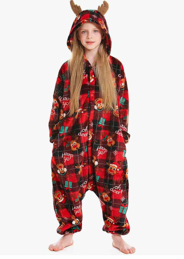 ATOZ Onesie for Kids, Animal Pajamas Halloween Cosplay Costume for Girls Boys 150