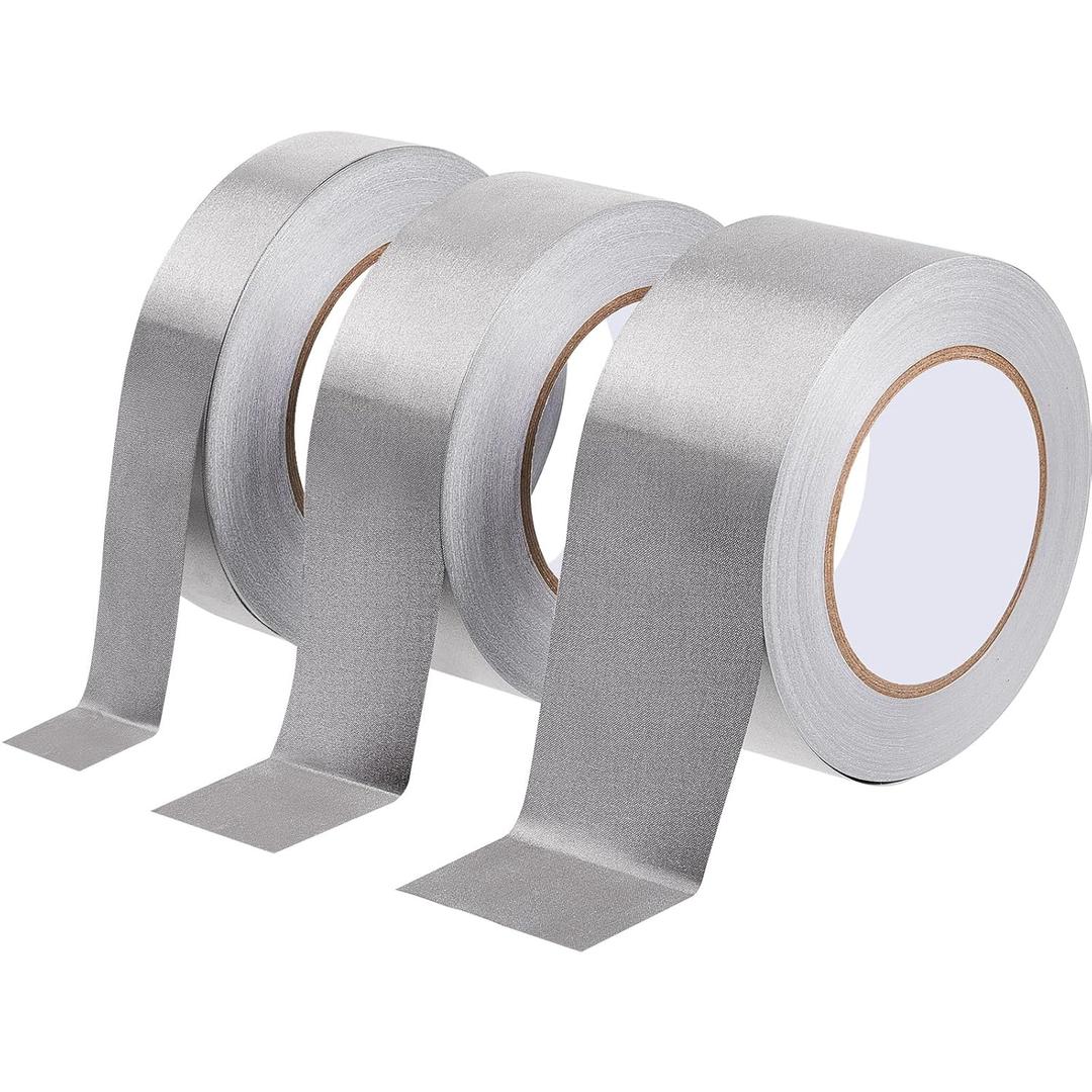 Amylove 3 Roll Double Conductive Fabric Tape Cloth Conductive Adhesive Tape Roll(1in x 100ft, 1.5in x 100ft, 2in x 100ft)
