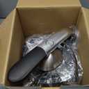 Electric Orange Juicer, Citrus Juicer Squeezer with 2 Cones and Soft Grip Handle for Effortless Juicing, Stainless Steel Quiet Orange Juice Extractor Machines for Lime Grapefruit Lemon (Black)