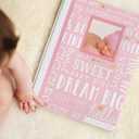 Lil' Peach Dream Big Baby Memory Book, Pink Guided First 5 Years Baby Journal and Photo Album with 46 Acid-Free Fill-In Pages